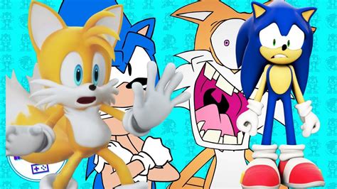 sonic and tails reacts.
